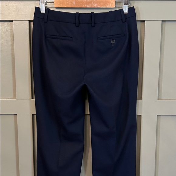 J. Crew Favorite Fit Trouser Pants Wool Navy Blue Size 2 - Picture 6 of 7